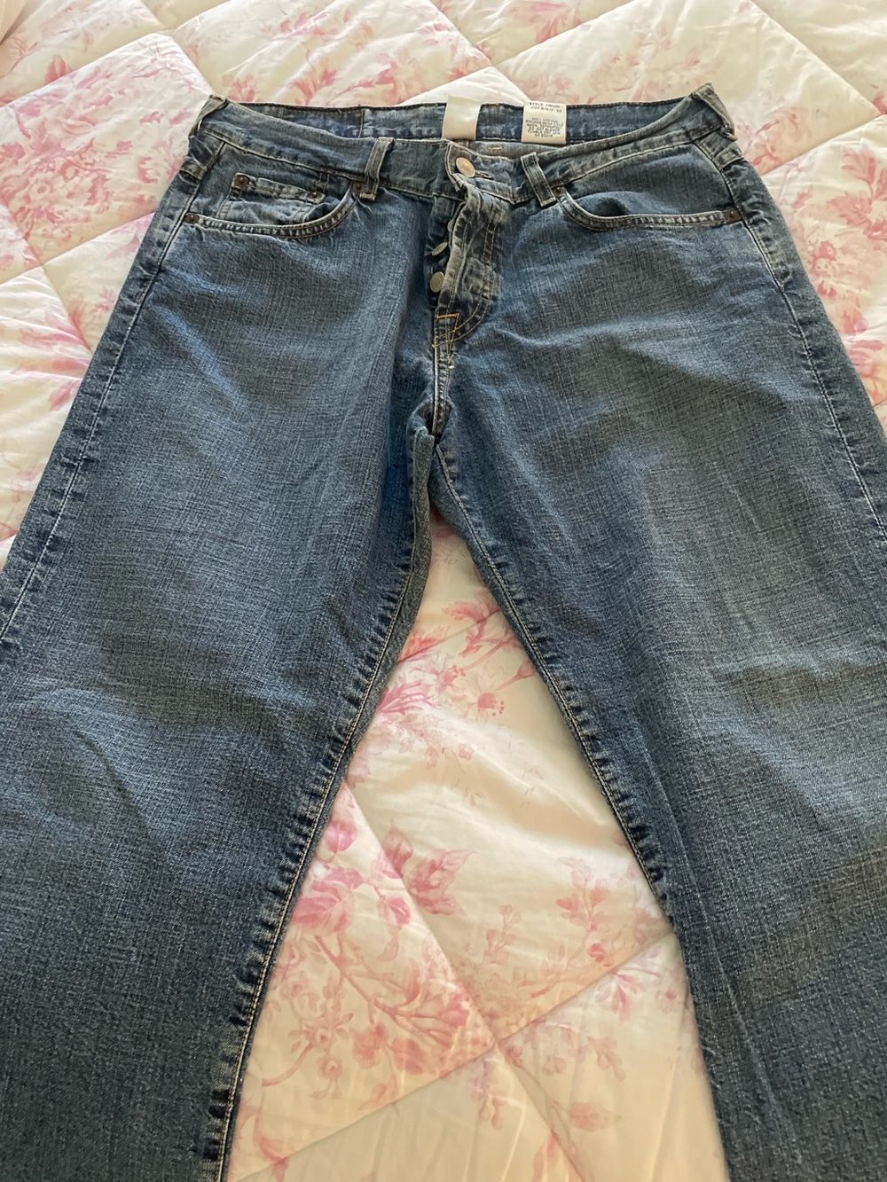 Lucky Brand Denim Dungarees in Faded Blue
